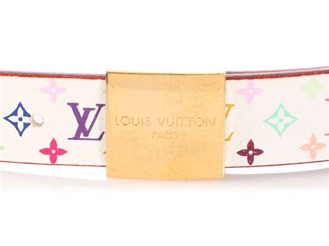 white and rainbow louis vuitton belt|authentic louis vuitton belt.